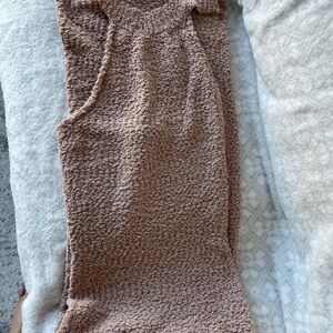 JLUXLABEL Textured Tan Maxi Dress